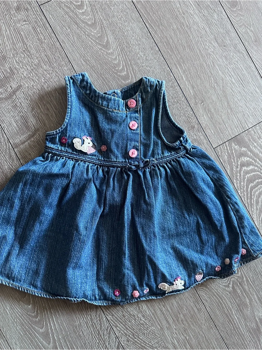 Gymboree Blue Denim Embroidered Toddler Dress